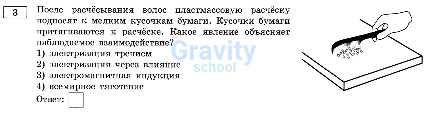 Какое явление объясняет наблюдаемое взаимодействие? (19) 