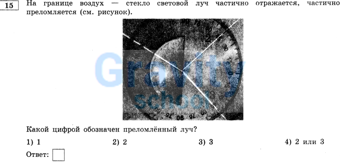На границе воздух - стекло световой луч (9)