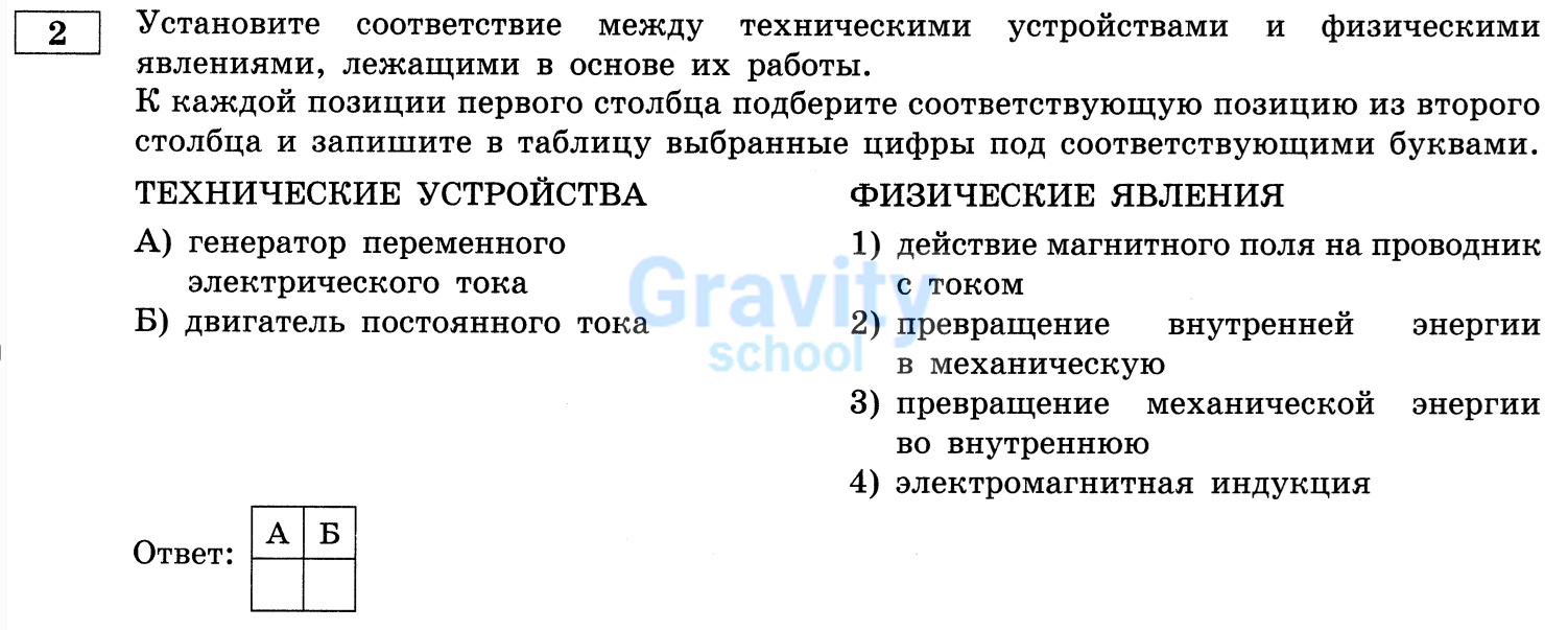 Установите соответствие между техническими устройствами и физическими явлениями (18)