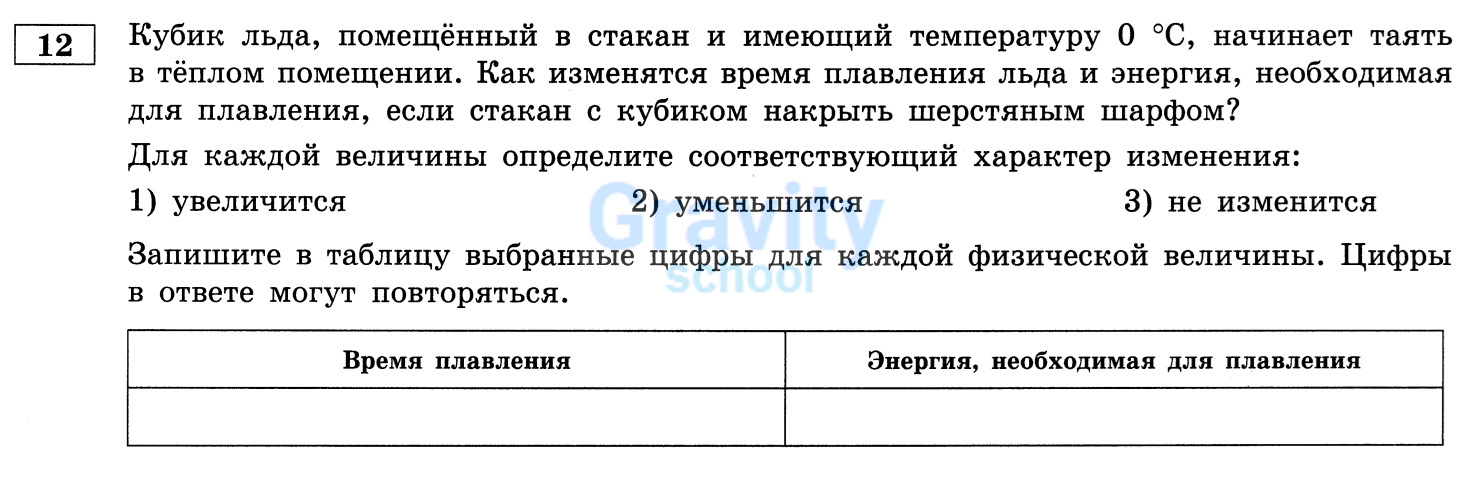 Для каждой величины определите соответствующий характер изменения (13)