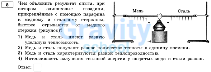 Чем объяснить результат опыта (5)