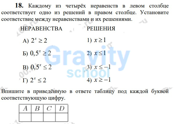 Каждому из четырёх неравенств в левом столбце (42)