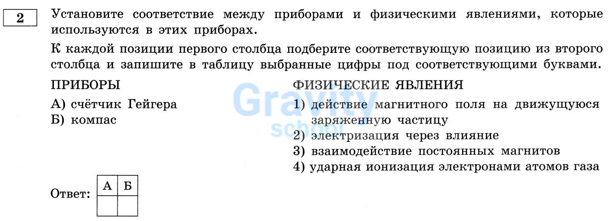Установите соответствие между приборами и физическими явлениями (12)