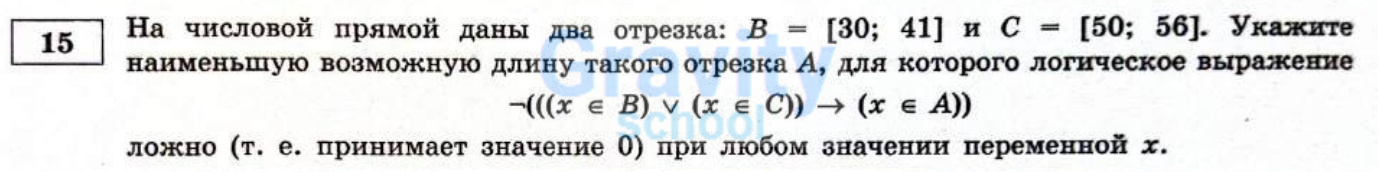На числовой прямой даны два отрезка (18)
