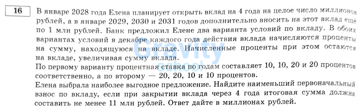 В январе 2028 года Елена планирует открыть вклад на 4 года (4)