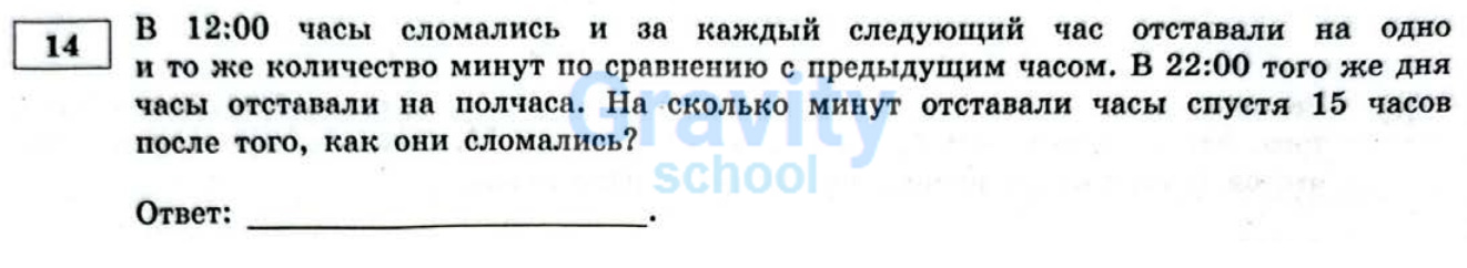 На сколько минут отставали часы спустя 15 часов после того, как они сломались? (23)