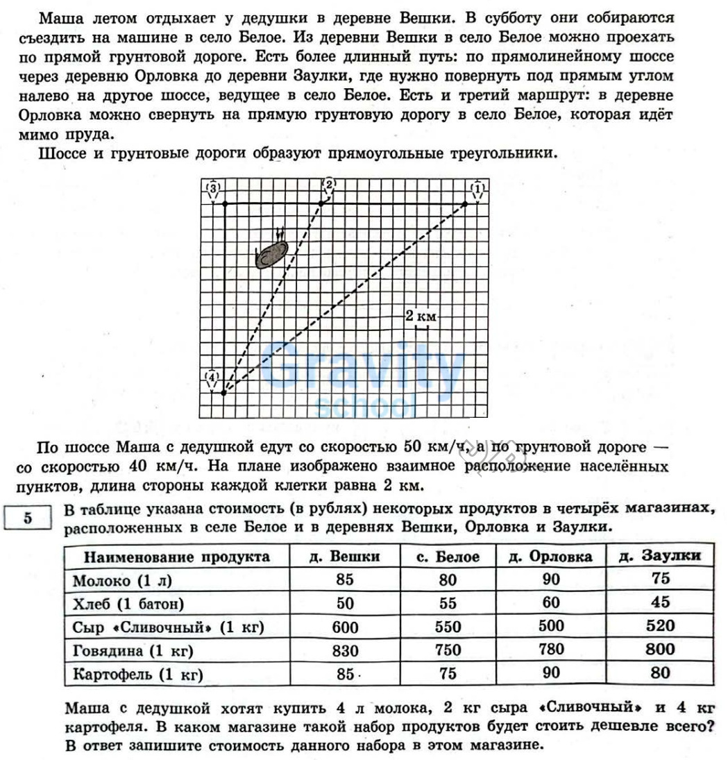 В каком магазине набор продуктов будет стоить дешевле (4)