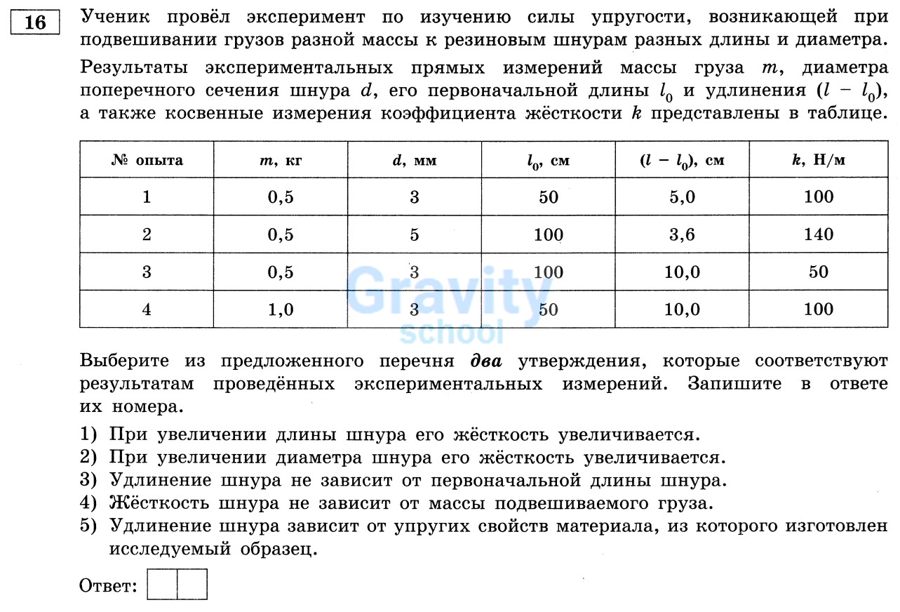 Выберите из предложенного перечня два верных утверждения (16)