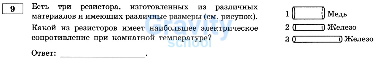 Какой из резисторов имеет наибольшее электрическое сопротивление при комнатной температуре? (28)