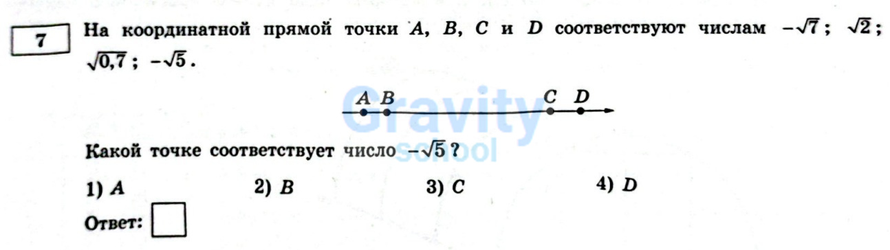 Какой точке соответствует число (15)