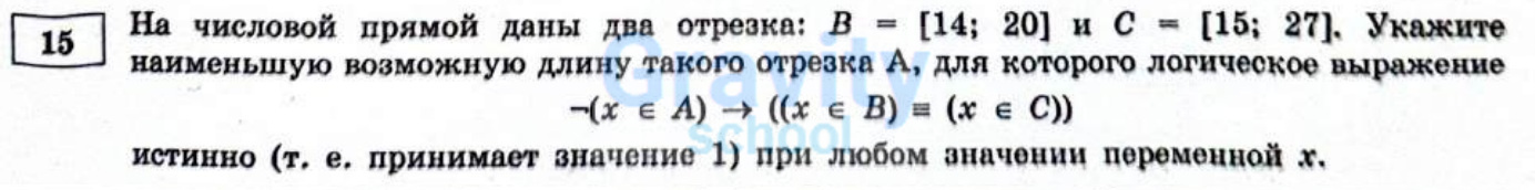 На числовой прямой даны два отрезка (19)