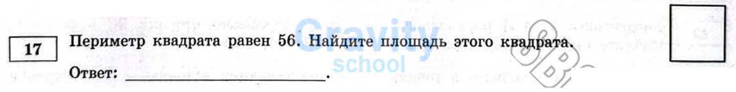 Найдите площадь квадрата (24)