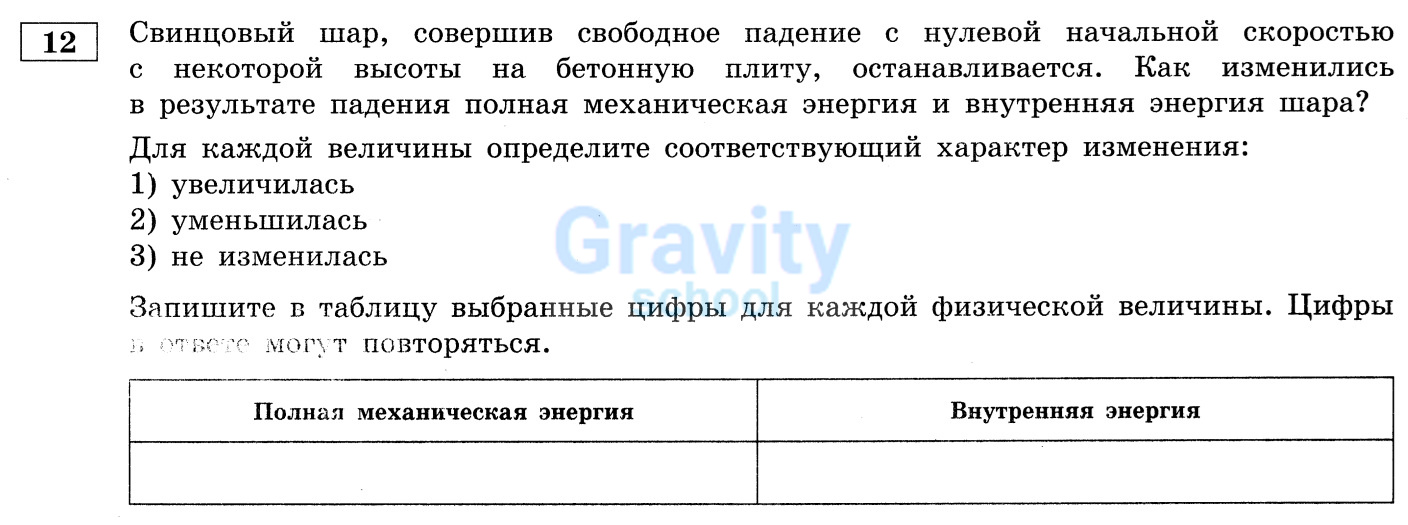 Для каждой величины определите соответствующий характер изменения (16)