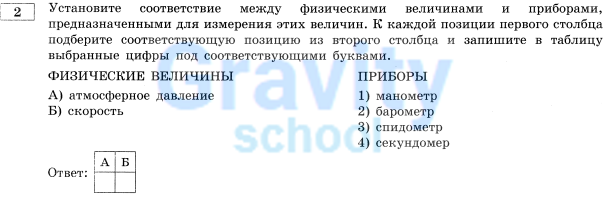 Установите соответствие между физическими величинами (7)